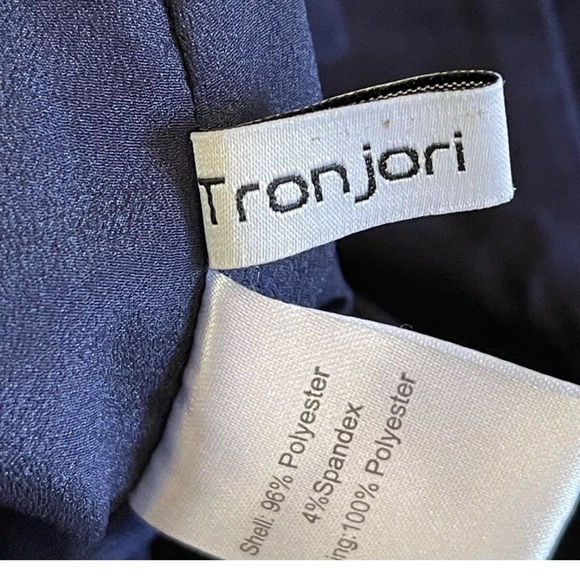 Tronjori Skirt Blue Schoolgirl  XL Academia Pleated Back Zip Fully Lined Preppy - Picture 5 of 7